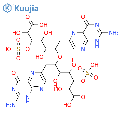 D-glycero-L-galacto-Heptonicacid, 6,6'-oxybis[7-(2-amino-1,4-dihydro-4-oxo-6-pteridinyl)-6,7-dideoxy-,3,3'-bis(hydrogen sulfate) (9CI) structure