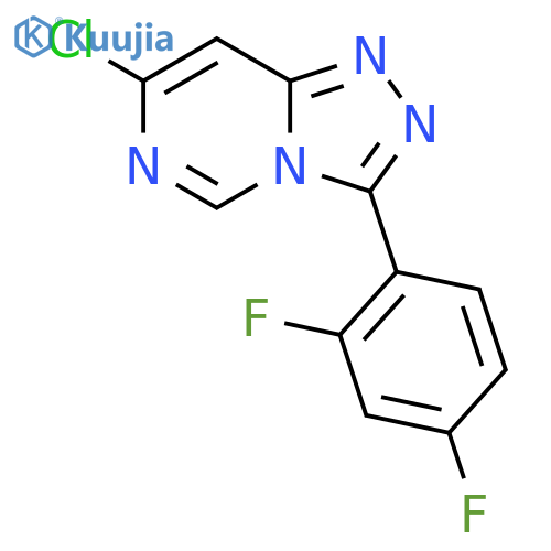 7-Chloro-3-(2,4-difluorophenyl)-[1,2,4]triazolo[4,3-c]pyrimidine structure