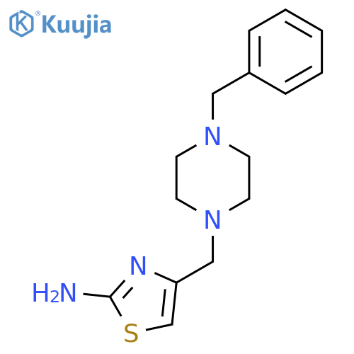 4-[(4-Benzylpiperazin-1-yl)methyl]-1,3-thiazol-2-amine structure