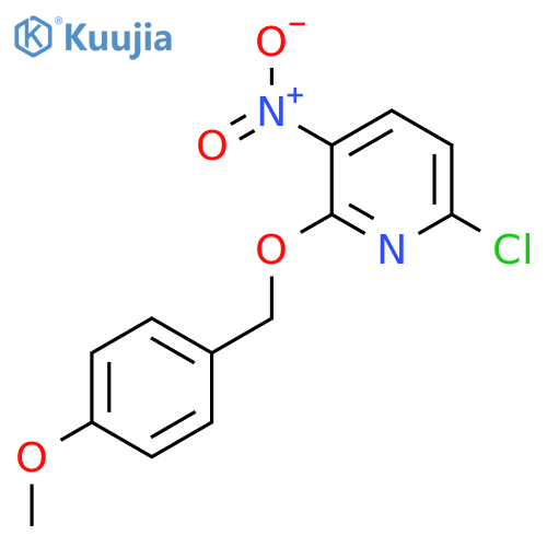 6-Chloro-2-(4-methoxybenzyloxy)-3-nitropyridine structure