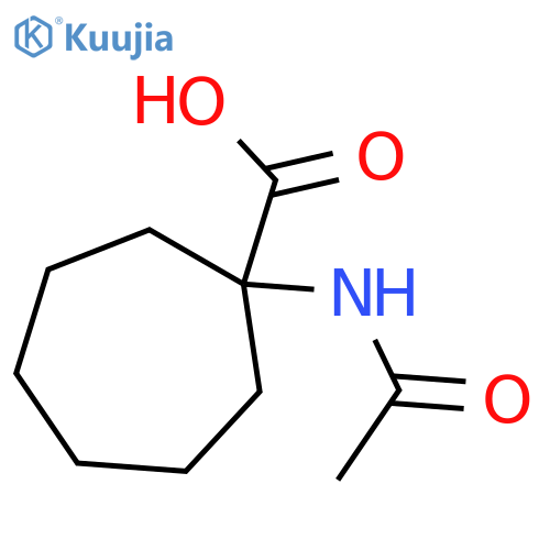 1-acetamidocycloheptane-1-carboxylic acid structure
