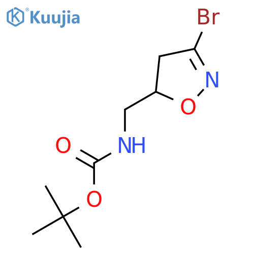(3-Bromo-4,5-dihydro-isoxazol-5-ylmethyl)carbamic Acid tert-Butyl Ester structure