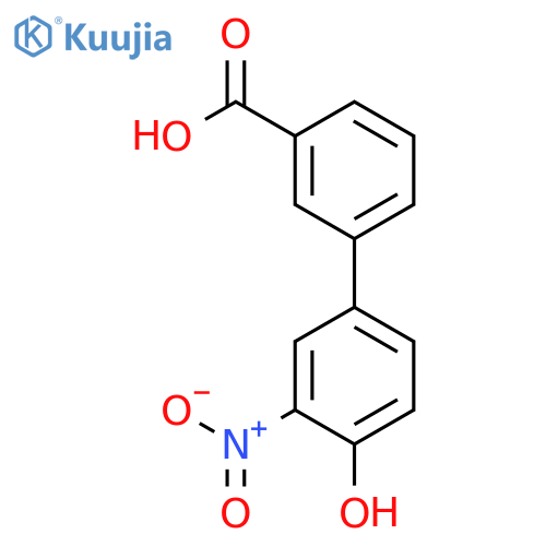 3-(4-hydroxy-3-nitrophenyl)benzoic acid structure