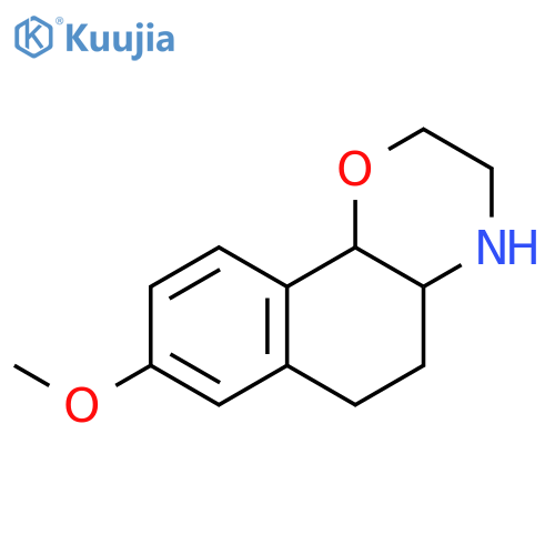 8-methoxy-2H,3H,4H,4aH,5H,6H,10bH-naphtho[1,2-b]morpholine structure