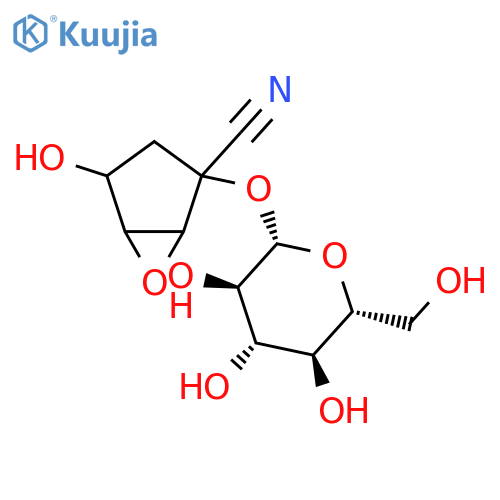 6-Oxabicyclo[3.1.0]hexane-2-carbonitrile,2-(b-D-glucopyranosyloxy)-4-hydroxy-(9CI) structure
