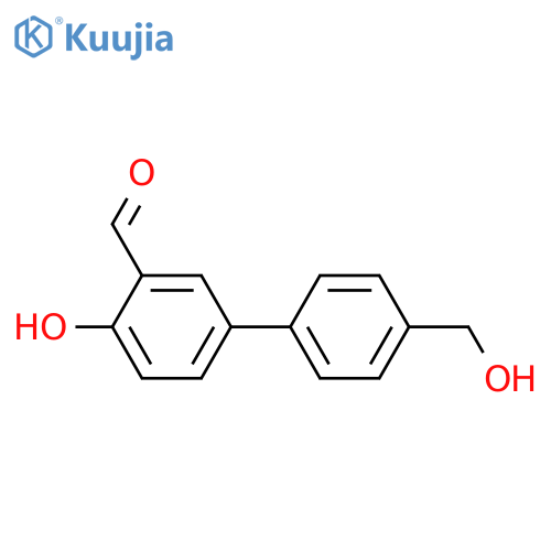 2-hydroxy-5-[4-(hydroxymethyl)phenyl]benzaldehyde structure
