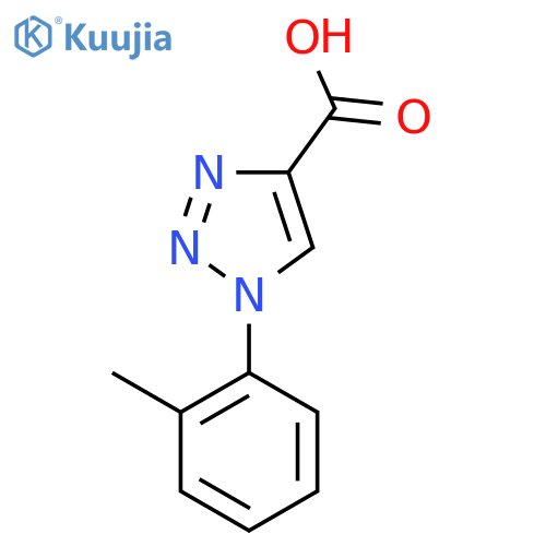 1-(2-methylphenyl)-1H-1,2,3-triazole-4-carboxylic acid structure