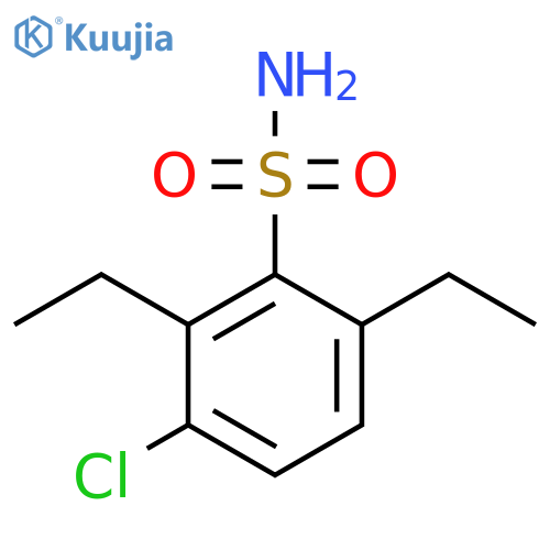 3-chloro-2,6-diethylbenzene-1-sulfonamide structure