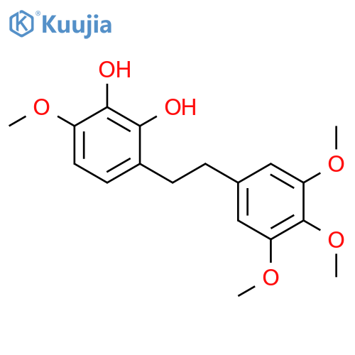 1,2-Benzenediol,3-methoxy-6-[2-(3,4,5-trimethoxyphenyl)ethyl]- structure
