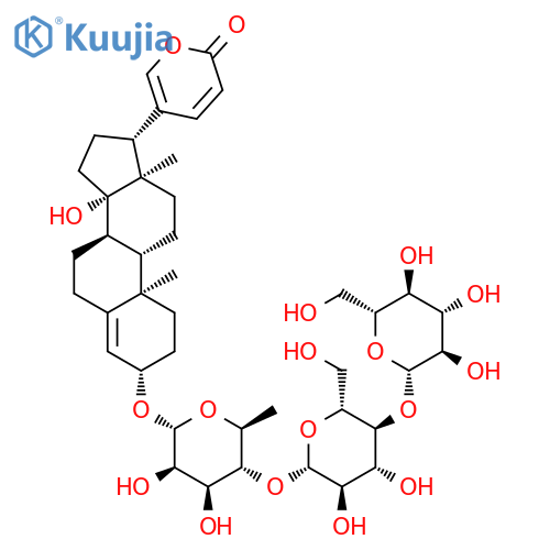 Bufa-4,20,22-trienolide,3-[(O-b-D-glucopyranosyl-(1&reg;4)-O-b-D-glucopyranosyl-(1&reg;4)-6-deoxy-a-L-mannopyranosyl)oxy]-14-hydroxy-, (3b)- (9CI) structure