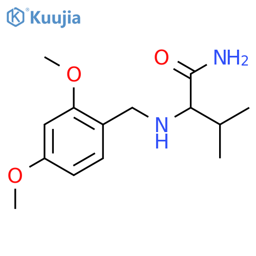 2-{(2,4-dimethoxyphenyl)methylamino}-3-methylbutanamide structure