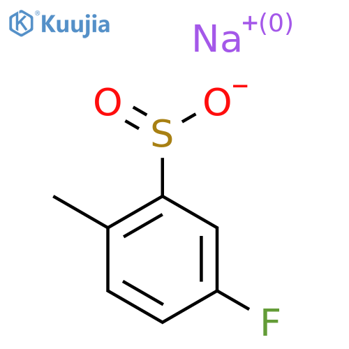 5-Fluoro-2-methylbenzenesulfinic acid sodium salt structure