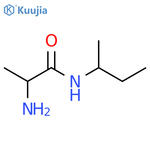 2-amino-N-(butan-2-yl)propanamide structure