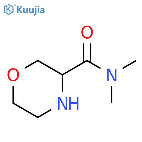 N,N-dimethylmorpholine-3-carboxamide structure