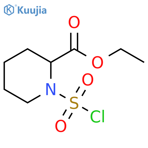 2-Piperidinecarboxylic acid, 1-(chlorosulfonyl)-, ethyl ester structure