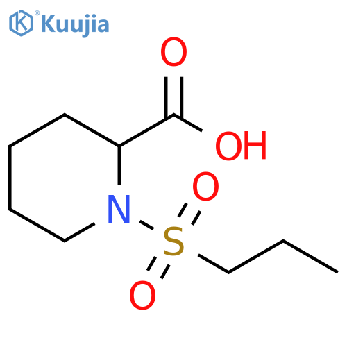 1-(propane-1-sulfonyl)piperidine-2-carboxylic acid structure