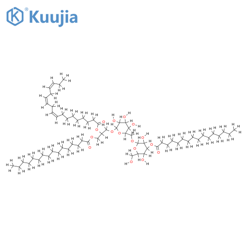 (2S)-1-O-palmitoyl-2-O-linolenoyl-3-O-[alpha-D-galactopyranosyl-(1''->6')-(3''-O-palmitoyl)-beta-D-galactopyranosyl]glycerol structure