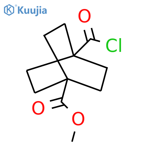 4-Chlorocarbonylbicyclo[2.2.2]octane-1-carboxylic acid methyl ester structure