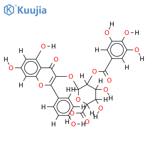 kaempferol 3-O-(2''-O-galloyl)-glucuronide structure