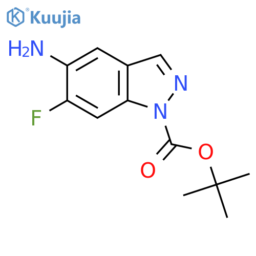 Tert-butyl 5-amino-6-fluoro-1h-indazole-1-carboxylate structure