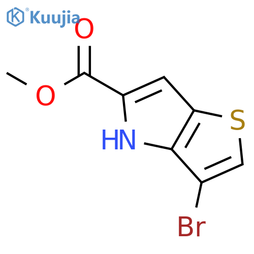 Methyl 3-bromo-4H-thieno[3,2-b]pyrrole-5-carboxylate structure