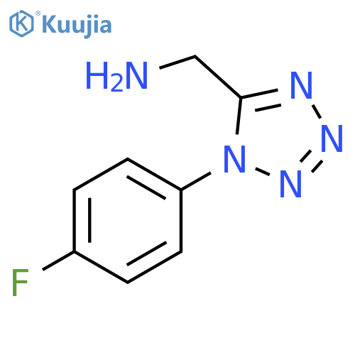 1-(4-fluorophenyl)-1H-1,2,3,4-tetrazol-5-ylmethanamine structure