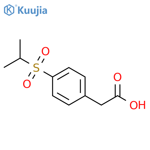 2-[4-(propane-2-sulfonyl)phenyl]acetic acid structure