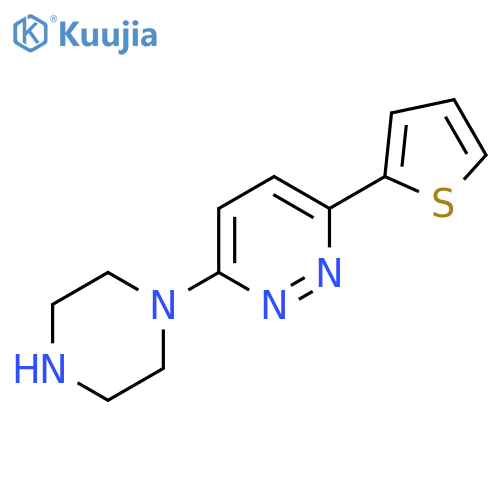 3-(piperazin-1-yl)-6-(thiophen-2-yl)pyridazine structure