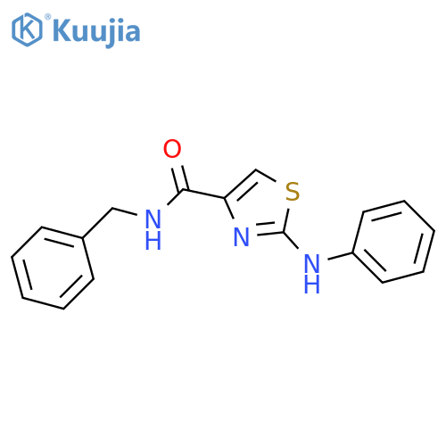 N-benzyl-2-(phenylamino)-1,3-thiazole-4-carboxamide structure
