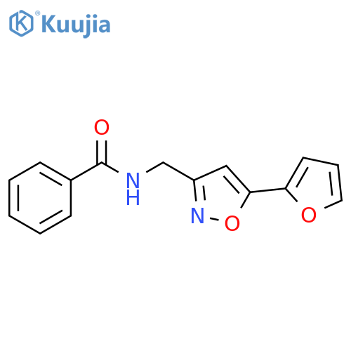 N-{[5-(furan-2-yl)-1,2-oxazol-3-yl]methyl}benzamide structure