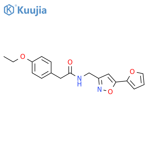 2-(4-ethoxyphenyl)-N-{[5-(furan-2-yl)-1,2-oxazol-3-yl]methyl}acetamide structure