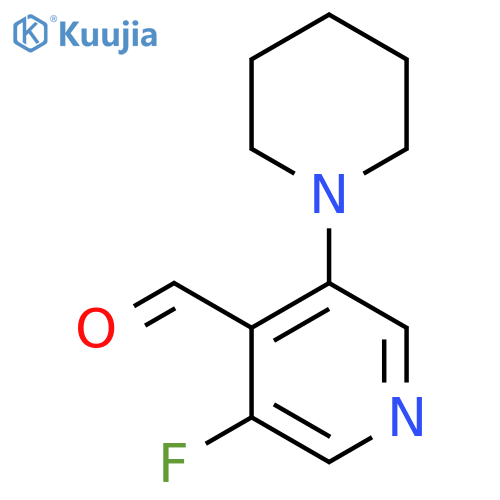 3-Fluoro-5-(piperidin-1-yl)isonicotinaldehyde structure