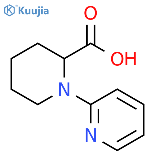 1-(2-pyridyl)piperidine-2-carboxylic acid structure