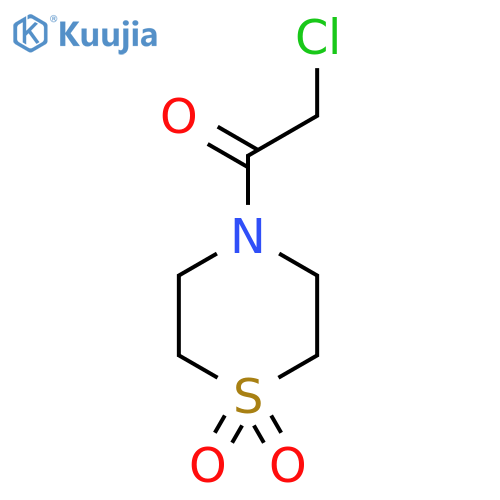 4-(2-Chloroacetyl)-1-thiomorpholine-1,1-dione structure
