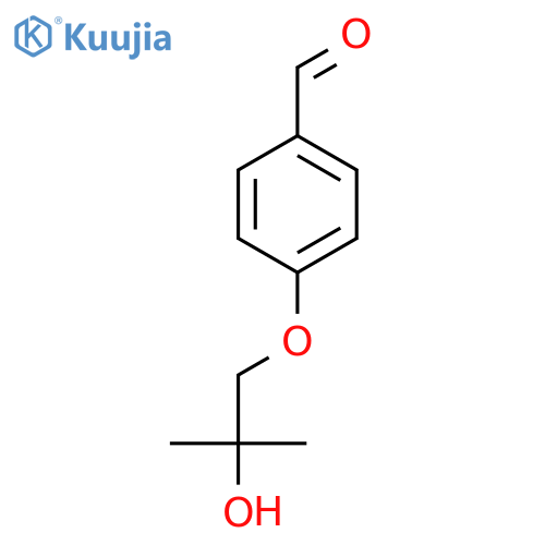 4-(2-hydroxy-2-methylpropoxy)benzaldehyde structure