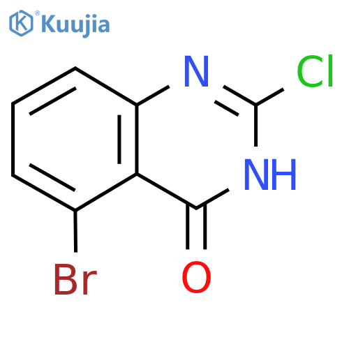 5-bromo-2-chloro-3,4-dihydroquinazolin-4-one structure