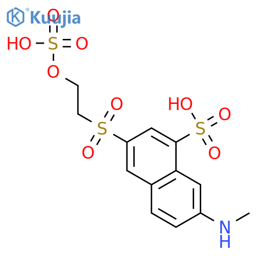 1-Naphthalenesulfonic acid, 7-(methylamino)-3-[[2-(sulfooxy)ethyl]sulfonyl]- structure