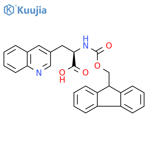 Fmoc-3-(3-Quinolyl)-D-Ala-OH structure