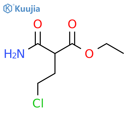 Ethyl 2-carbamoyl-4-chlorobutanoate structure