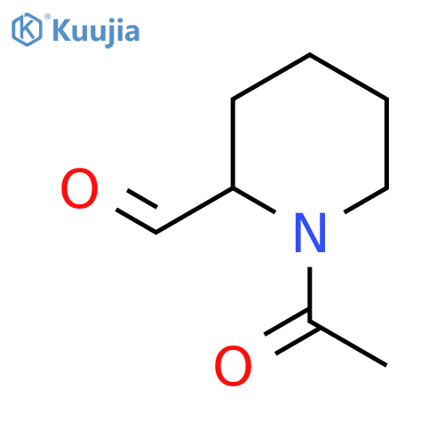 1-acetyl-2-Piperidinecarboxaldehyde structure