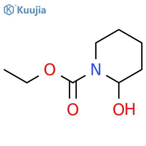 1-Piperidinecarboxylicacid, 2-hydroxy-, ethyl ester structure