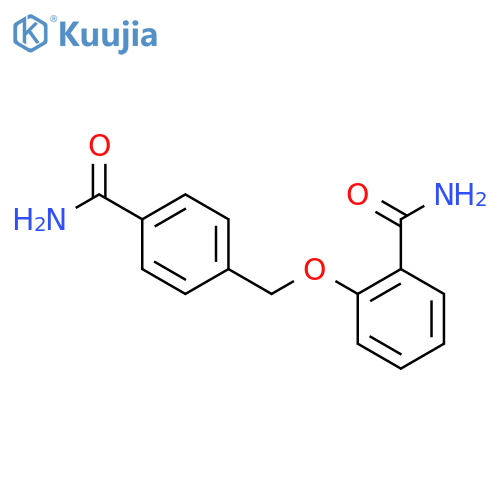 4-[(2-Carbamoylphenoxy)methyl]benzamide structure