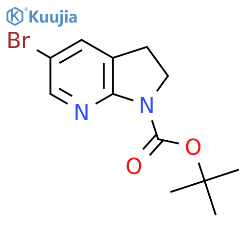 tert-Butyl 5-Bromo-2,3-dihydropyrrolo2,3-bpyridine-1-carboxylate structure