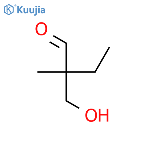 2-(hydroxymethyl)-2-methylbutanal structure