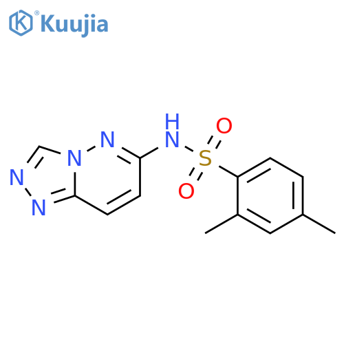 2,4-dimethyl-N-{[1,2,4]triazolo[4,3-b]pyridazin-6-yl}benzene-1-sulfonamide structure