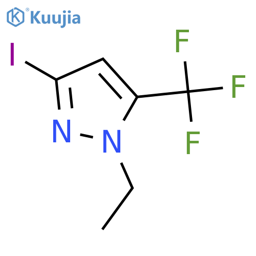 1-ethyl-3-iodo-5-(trifluoromethyl)-1H-pyrazole structure