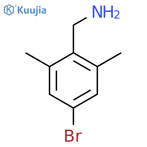 (4-bromo-2,6-dimethylphenyl)methanamine structure