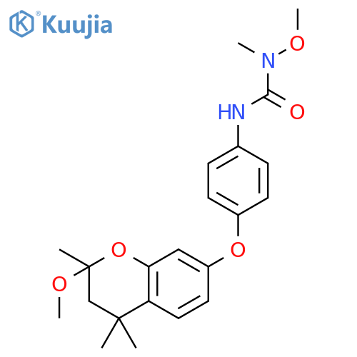 Urea,N'-[4-[(3,4-dihydro-2-methoxy-2,4,4-trimethyl-2H-1-benzopyran-7-yl)oxy]phenyl]-N-methoxy-N-methyl- structure