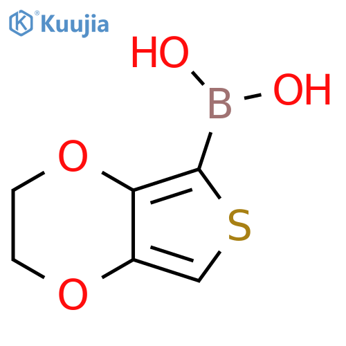 2,3-Dihydrothieno[3,4-b][1,4]dioxin-5-ylboronic acid structure