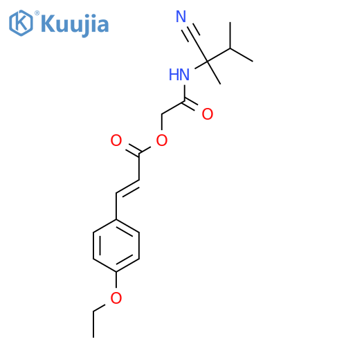 [(1-Cyano-1,2-dimethylpropyl)carbamoyl]methyl 3-(4-ethoxyphenyl)prop-2-enoate structure
